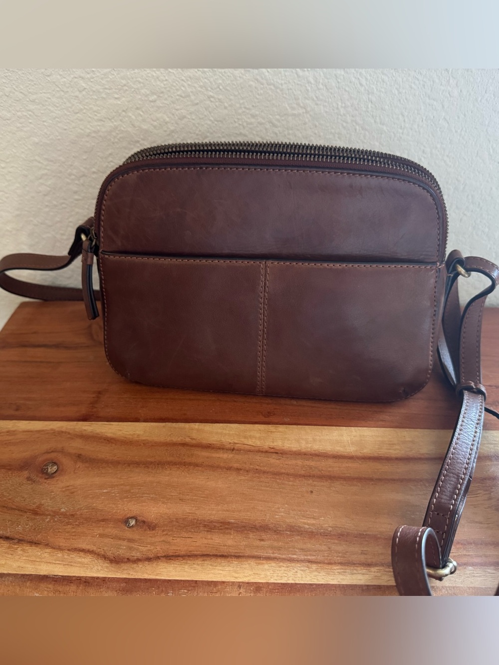 Brown Leather Crossbody